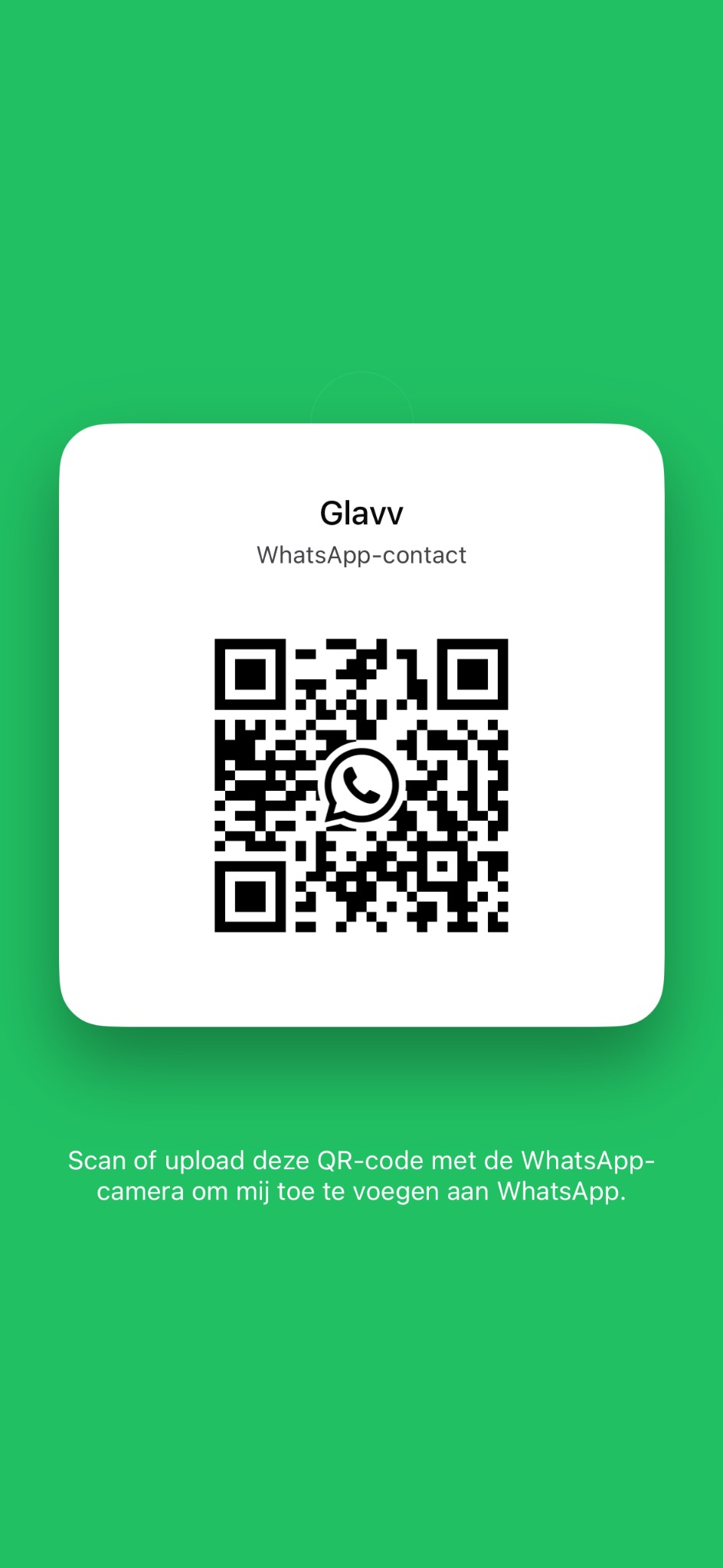 WhatsApp QR-code van GB Coaching